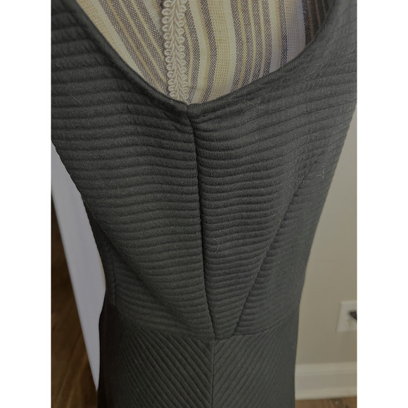 Boden SZ 8 Regular Fit & Flare ribbed Dress Black Classic neutral - Picture 5 of 8